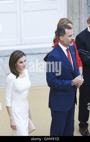 Madrid, Espagne. 28 Sep, 2016. Le roi Felipe VI d'Espagne, la Reine Letizia d'Espagne reçoivent les médaillés de Rio 2016 à El Pardo Palace le 28 septembre 2016 à Madrid, Espagne. Crédit : Jack Abuin/ZUMA/Alamy Fil Live News Banque D'Images