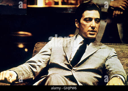 Michael Corleone (Al Pacino) Régie : Francis Ford Coppola aka. Le Parrain, Partie II Banque D'Images