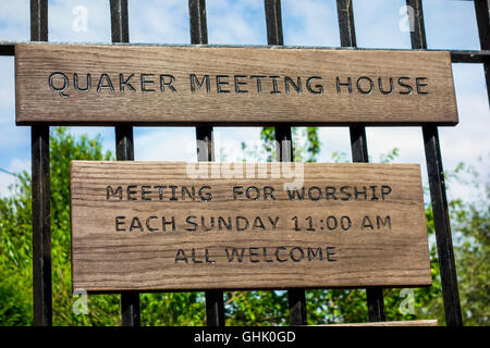 Réunion Quaker house Banque D'Images