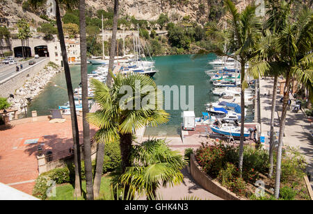 Le port de Fontvieille à Monaco Banque D'Images