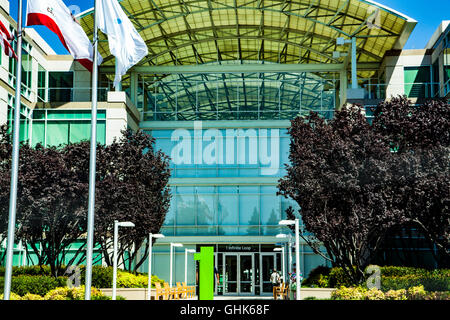 Siège de l'ordinateur Apple à Cupertino en Californie Banque D'Images