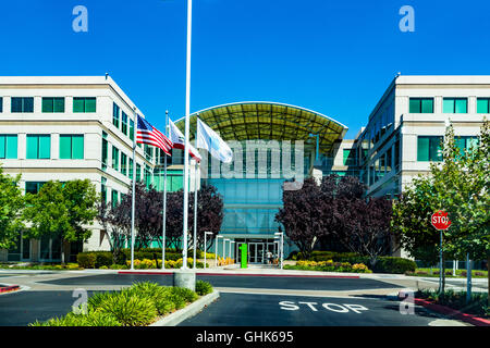 Le siège d'Apple à Cupertino en Californie Banque D'Images