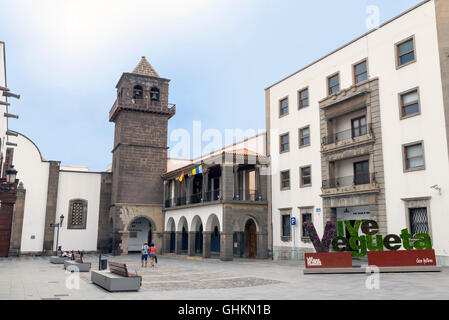 LAS PALMAS, Gran Canaria, Espagne - 30 juillet 2016 : un coin du quartier historique de Vegueta à Las Palmas, Îles Canaries Banque D'Images