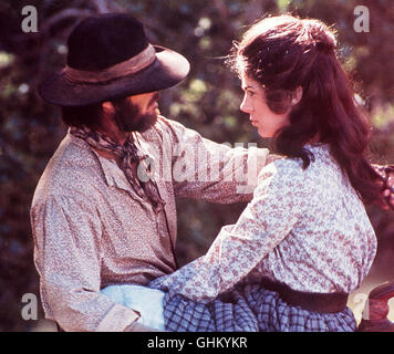 Duell am Missouri - Le Missouri Breaks USA 1975 / Arthur Penn Wohlhabender éleveur engagiert einen eiskalten Killer, um einen lästigen Pferdedieb umbringen zu lassen. Bild : JACK NICHOLSON KATHLEEN LLOYD Regie : Arthur Penn aka. Le Missouri Breaks Banque D'Images