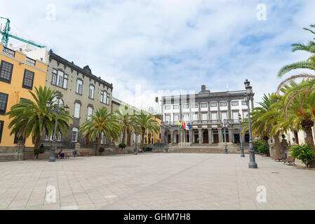 Le Conseil municipal de Las Palmas dans l'historique quartier de Vegueta Banque D'Images