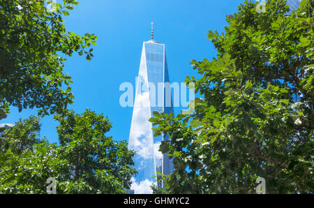 One World Trade Center, la Tour de la liberté, plus haut bâtiment de l'hémisphère occidental Banque D'Images