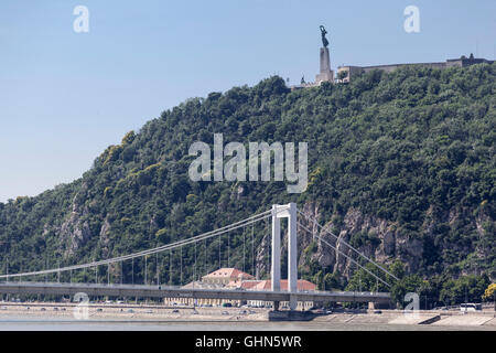 Pont Elisabeth Danube Budapest Hongrie Banque D'Images