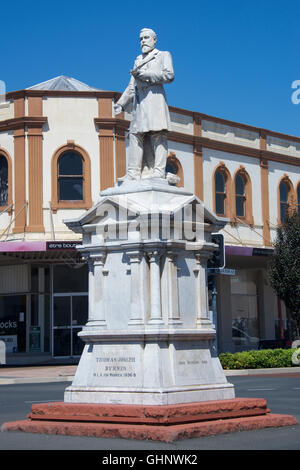 Statue Thomas Joseph Byrnes, Premier Ministre du Queensland Queensland Australie Warwick Banque D'Images