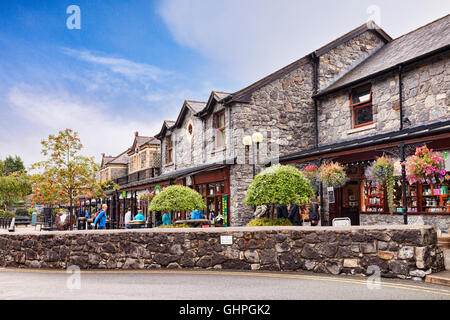 Shopping Mall at , Betws-Y-coed, Conwy, Parc National de Snowdonia, Pays de Galles, Royaume-Uni Banque D'Images