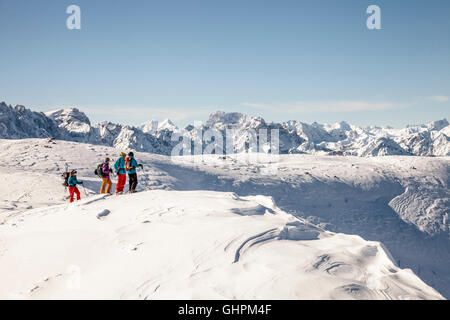 Vor der Kulisse der Sextner Dolomiten Banque D'Images