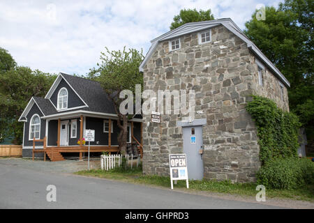 L'ancienne grange en pierre à Brigus, Terre-Neuve et Labrador, Canada. Banque D'Images