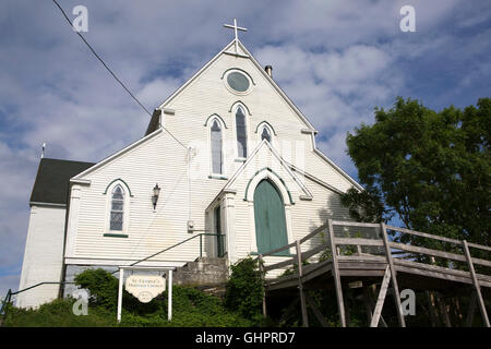 St George's Anglican Church à Brigus, Terre-Neuve et Labrador, Canada. Le bâtiment a tenu son premier service en 1877 et est un Banque D'Images