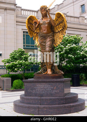 Statue de l'ange dans la ville de la musique à Nashville au Tennessee USA Banque D'Images