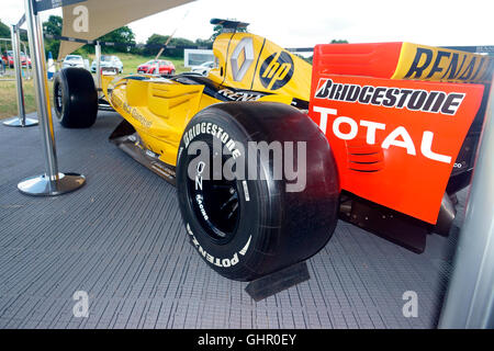 F.1 RENAULT VOITURE D'AFFICHAGE Banque D'Images