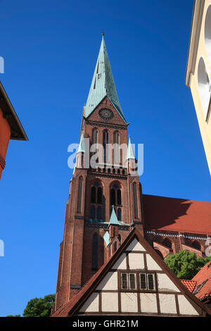 Cathédrale de Schwerin, Mecklembourg Poméranie occidentale, l'Allemagne, de l'Europe Banque D'Images