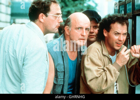 DAS TRAUMTEAM- Henry (Christopher Lloyd), Jack (Peter BOYLE), Albert (STEPHEN FURST) und Billy (Michael Keaton) Régie : Howard Zieff aka. L'équipe de rêve Banque D'Images