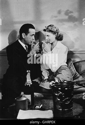 CASABLANCA Voir mit Humphrey Bogart régie : Michael Curtiz Banque D'Images