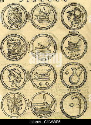 Dialoghi di d. Antonio Agostini arcivescovo de Tarracona ; sopra le medaglie, iscrizioni, e altre antichita- (1698) Banque D'Images