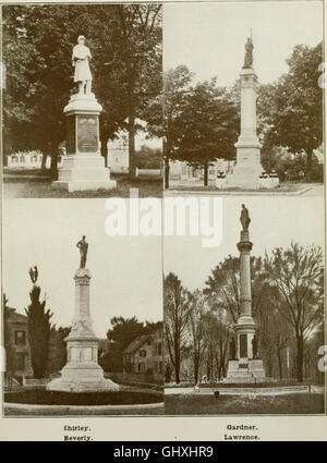 Monuments, tablettes et autres monuments commémoratifs érigés dans le Massachusetts pour commémorer le service de ses fils dans la guerre de la rébellion, 1861-1865 (1910) Banque D'Images