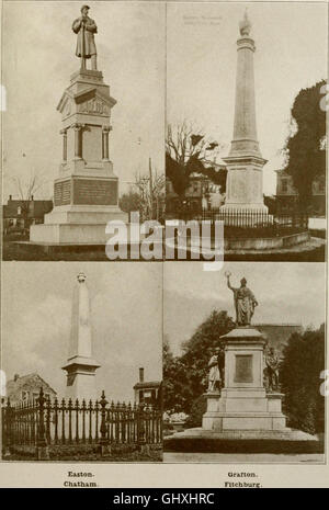 Monuments, tablettes et autres monuments commémoratifs érigés dans le Massachusetts pour commémorer le service de ses fils dans la guerre de la rébellion, 1861-1865 (1910) Banque D'Images