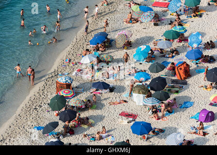 La plage de Tropea, Calabre, Italie Banque D'Images