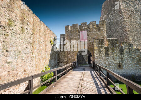 Les murs de la forteresse médiévale de la ville de Smederevo Banque D'Images