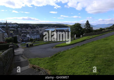 La serpentine road rothesay île de Bute ecosse Août 2016 Banque D'Images