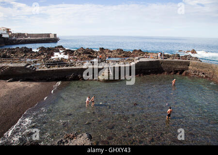 Puerto de la Cruz, Tenerife island ville, archipel des Canaries, l'Espagne, l'Europe Banque D'Images