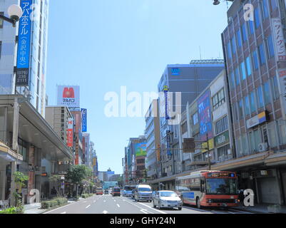 Quartier des divertissements Katamachi à Kanazawa au Japon. Banque D'Images