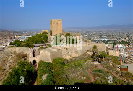 Le château de Lorca, province de la région de Murcie, Espagne Banque D'Images