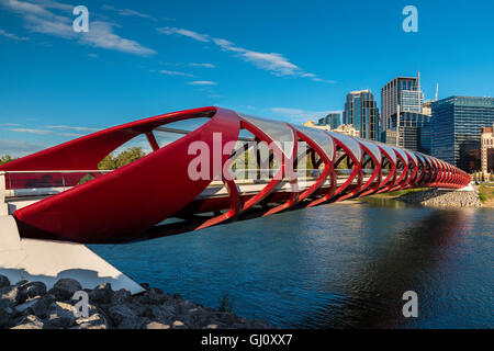 Pont de la paix, Calgary, Alberta, Canada Banque D'Images