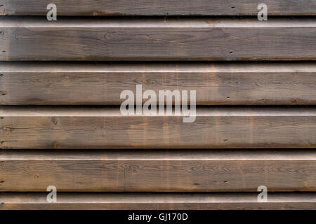 Un mur lambrissé de bois Banque D'Images