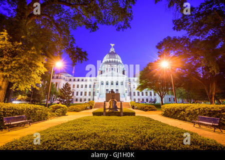 Mississippi State Capitol à Jackson, Mississippi, USA. Banque D'Images