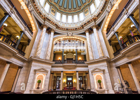 Le hall principal du Mississippi State Capitol. Banque D'Images