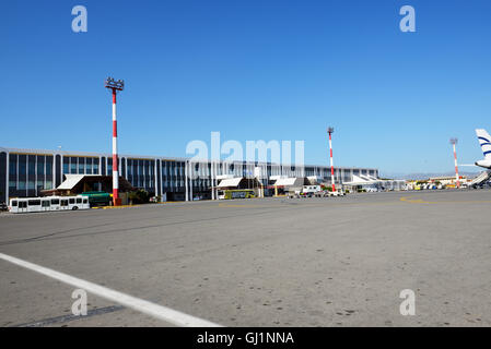 La construction de l'aéroport Heraklion N. Kazantzakis, Grèce Banque D'Images