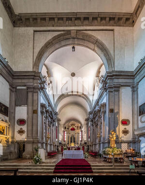 L'intérieurapt San Francesco della Vigna, Venice, Italie. Banque D'Images