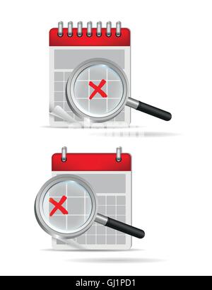 Icônes de calendrier illustration isolé sur fond blanc vector Illustration de Vecteur
