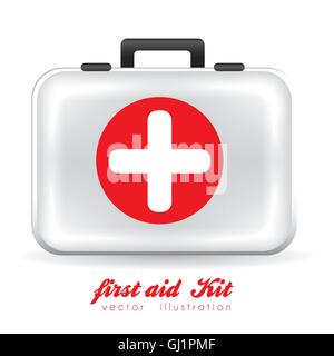 Illustration de la trousse de premiers soins white vector illustration Illustration de Vecteur