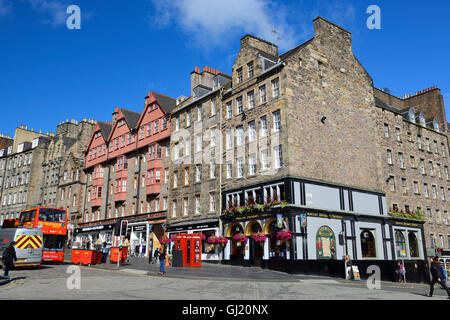 Deacon Brodie's Tavern sur le Royal Mile, Édimbourg, Écosse Banque D'Images