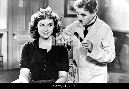 La grande Dicator Paulette Goddard, Charles Chaplin, 1940. 1533 aka. Le Grand Dictateur Banque D'Images