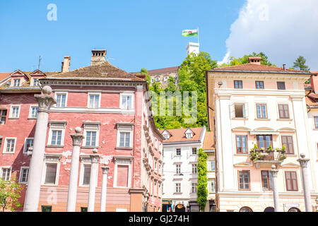 La ville de Ljubljana en Slovénie Banque D'Images