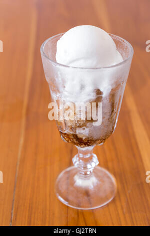 Café espresso dessert glace icecream Banque D'Images