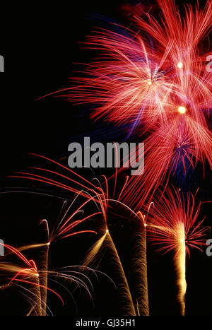 D'artifice américain par Austin Pyrotechnie Inc. des États-Unis. Banque D'Images