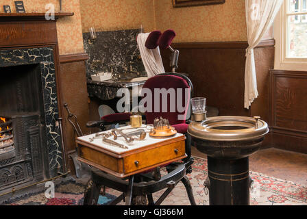 Les dentistes atelier au musée en plein air Beamish, près de Stanley dans le comté de Durham England UK Banque D'Images