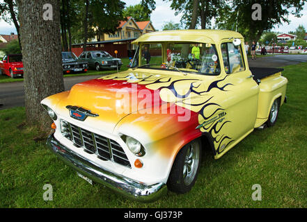 TROSA LA SUÈDE, 16 juillet 2015. L'année 1955 de Chevrolet. Banque D'Images