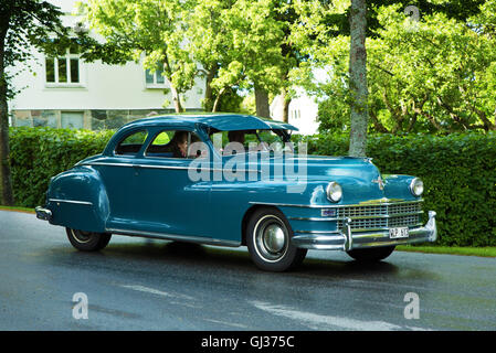 TROSA LA SUÈDE, 16 juillet 2015. 1947 CHRYSLER WINDSOR COUPé ; Banque D'Images