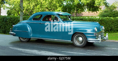 Trosa la Suède, 16 juillet 2015. chrysler windsor ; coupé 1947 Banque D'Images