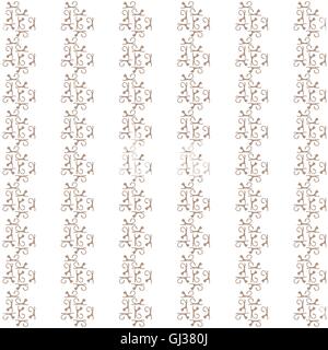 Image colorée : le motif mignon de chats silhouettes sur fond blanc Illustration de Vecteur