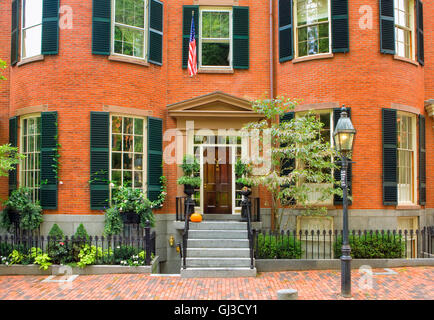 Résidence à Beacon Hill, Boston, Massachussets, USA Banque D'Images