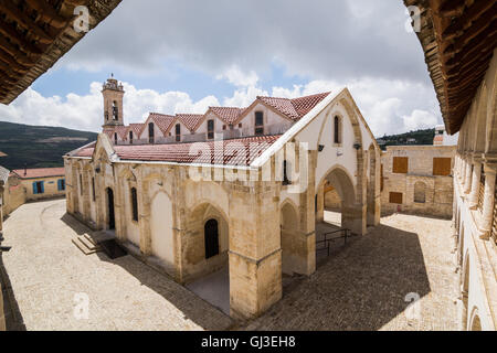 OMODOS, Chypre - Mai 2016 : monastère orthodoxe de Timios Stavros Banque D'Images